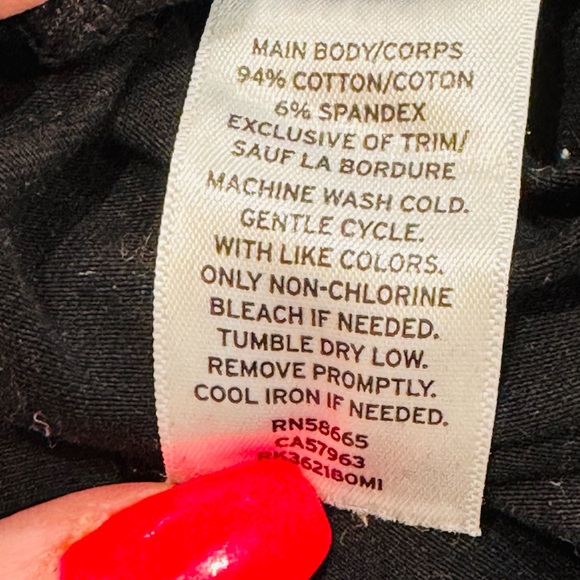 ABOUND Black Moto Leggings with Faux Leather Accents - Picture 12 of 13